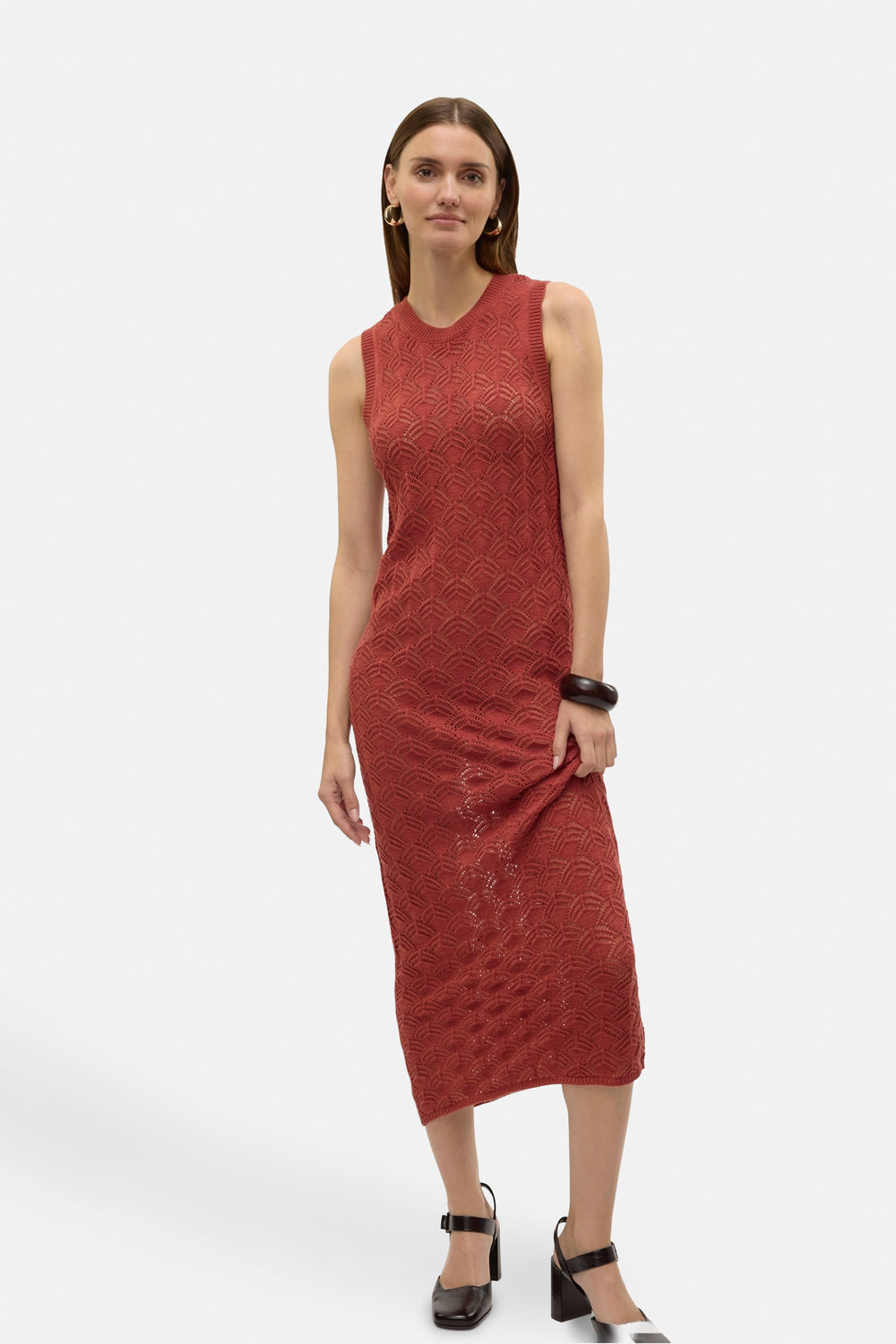 Kleedjes zonder mouwen Bruin - VERO MODA®