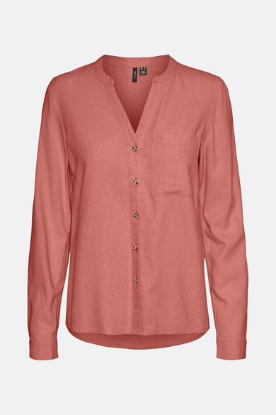 VMMYMILO L/S V-NECK SHIRT WVN GA