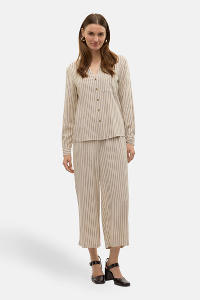 VMMYMILO L/S V-NECK SHIRT WVN GA