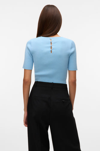 Pull met ronde hals - blauw - VERO MODA®