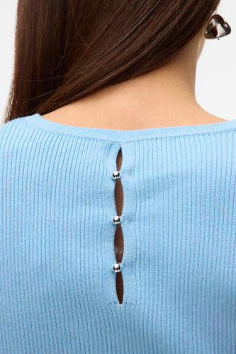 Pull met ronde hals - blauw - VERO MODA®