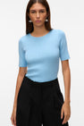 Pull met ronde hals - blauw