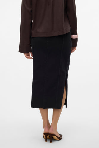 Lange rok - black denim - VERO MODA®