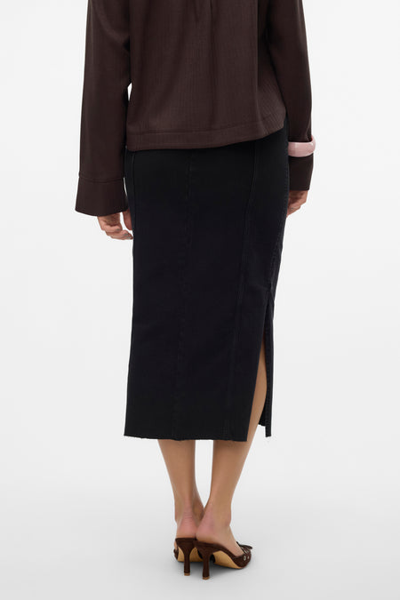 Jupe longue - black denim