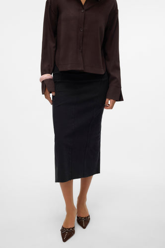 Lange rok - black denim - VERO MODA®