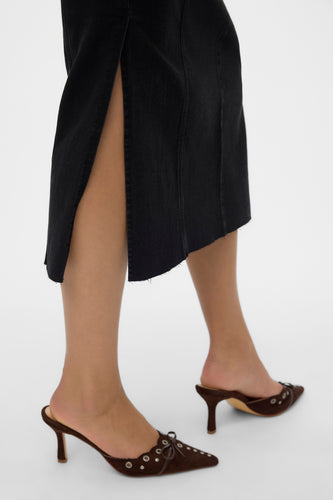 Lange rok - black denim - VERO MODA®