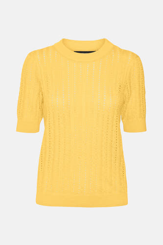 Sweat-shirt VERO MODA à col rond et manches courtes.