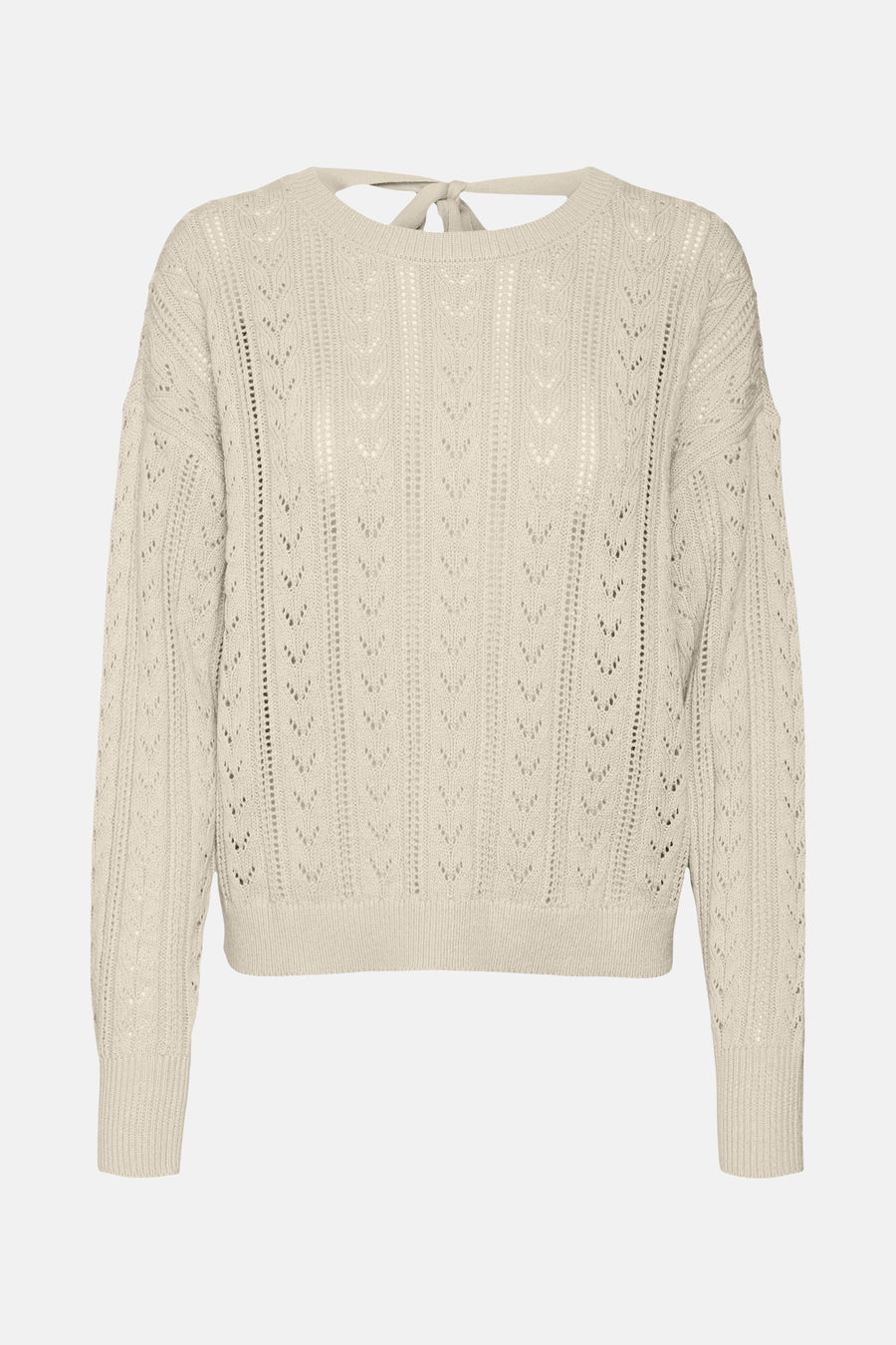 Pull à col rond - écru - VERO MODA®