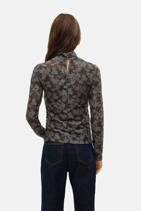 VMINA LS HIGH NECK TOP JRS GA