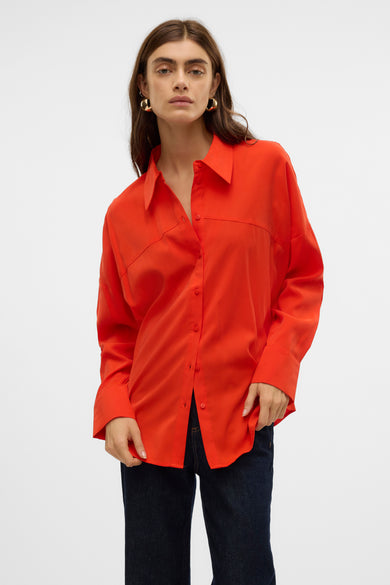Hemd (lange mouwen) Rood - VERO MODA®