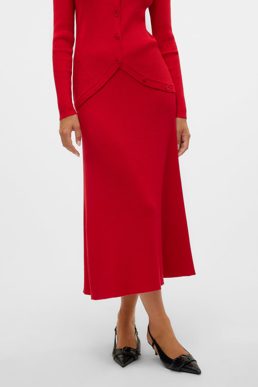 Lange rok - rood - VERO MODA®