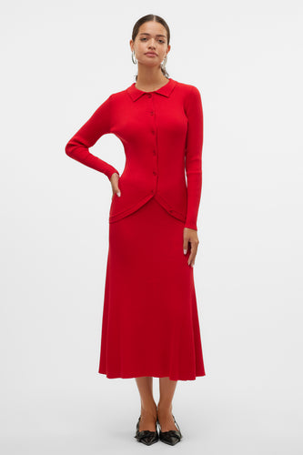 Lange rok - rood - VERO MODA®