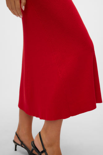 Lange rok - rood - VERO MODA®