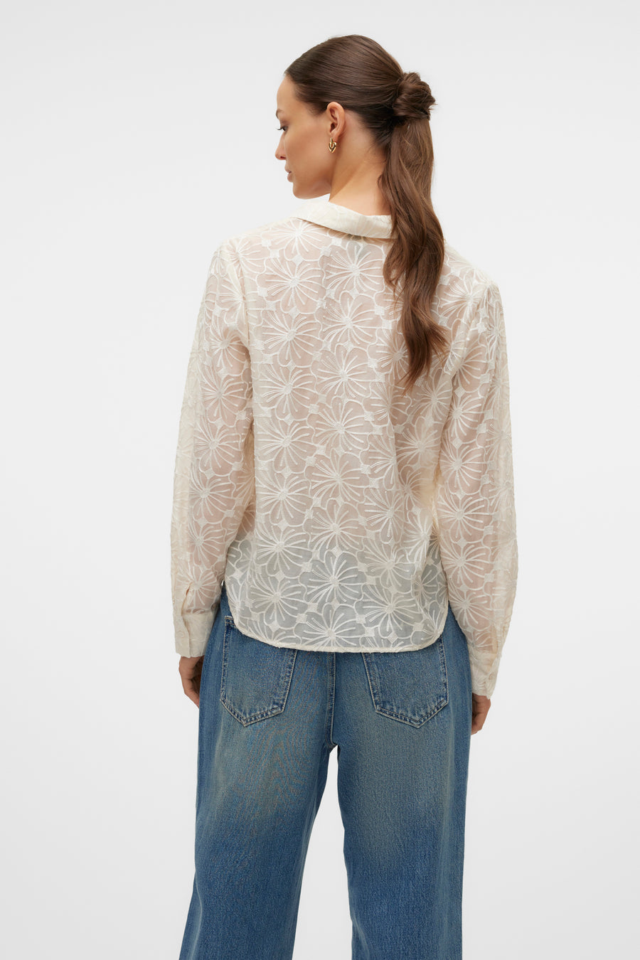 Chemise à manches longues - écru - VERO MODA® - 3