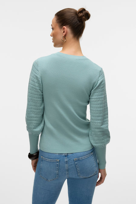 Pull met ronde hals - Lichtblauw