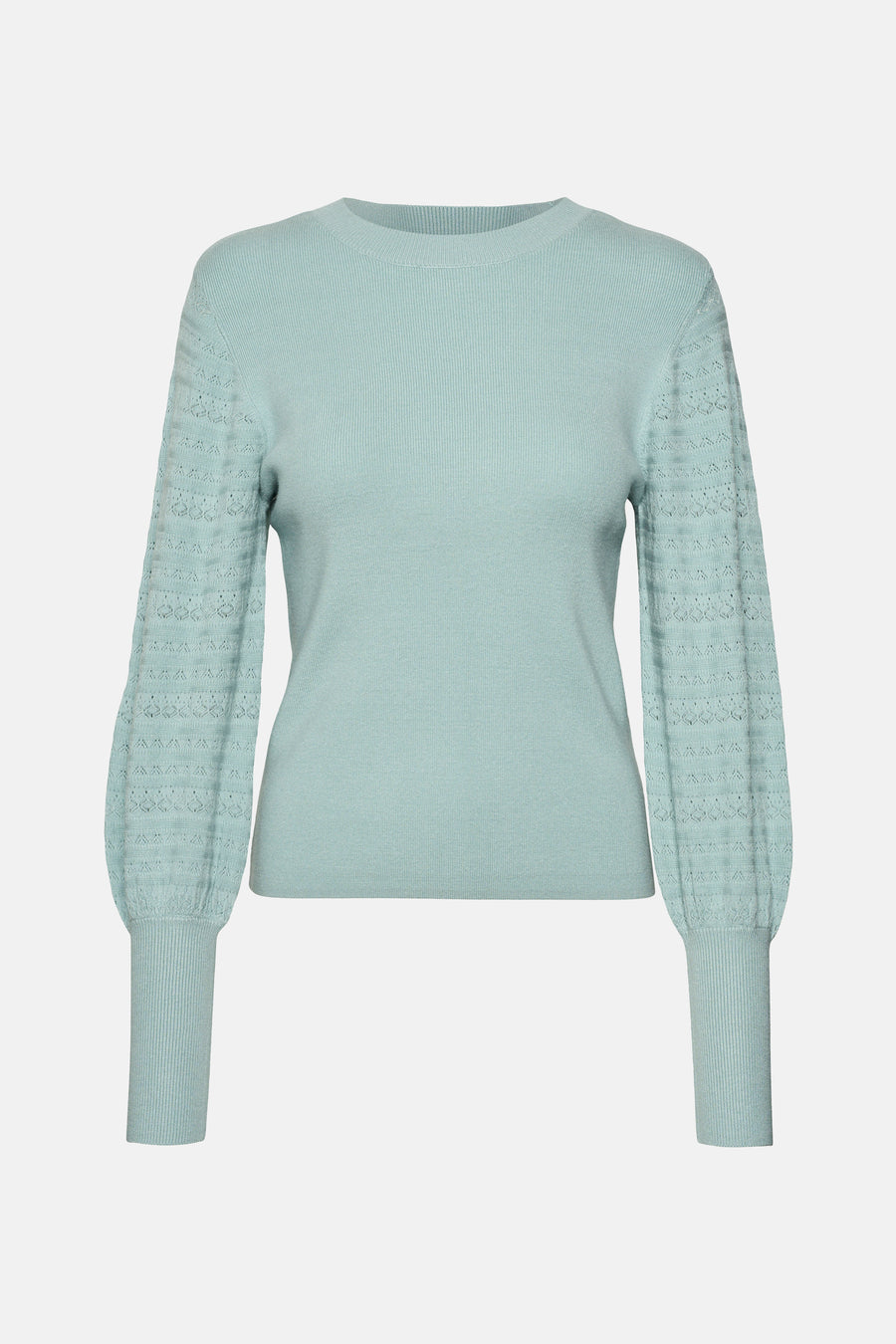 Pull à col rond - Bleu clair - VERO MODA®