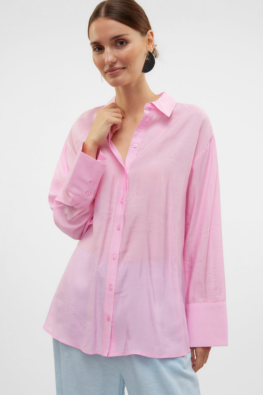 Hemd met lange mouwen - roze