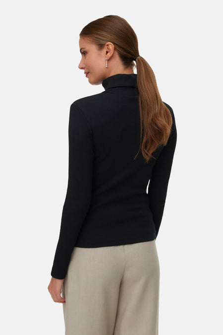 T-shirt met lange mouwen - zwart