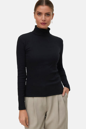 T-shirt met lange mouwen - zwart