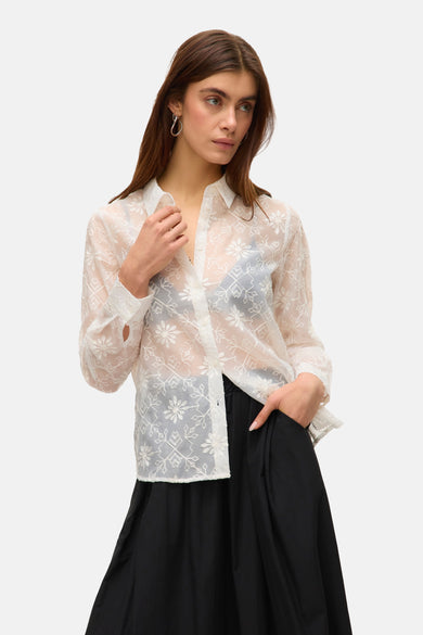 Hemd (lange mouwen) Wit - VERO MODA®