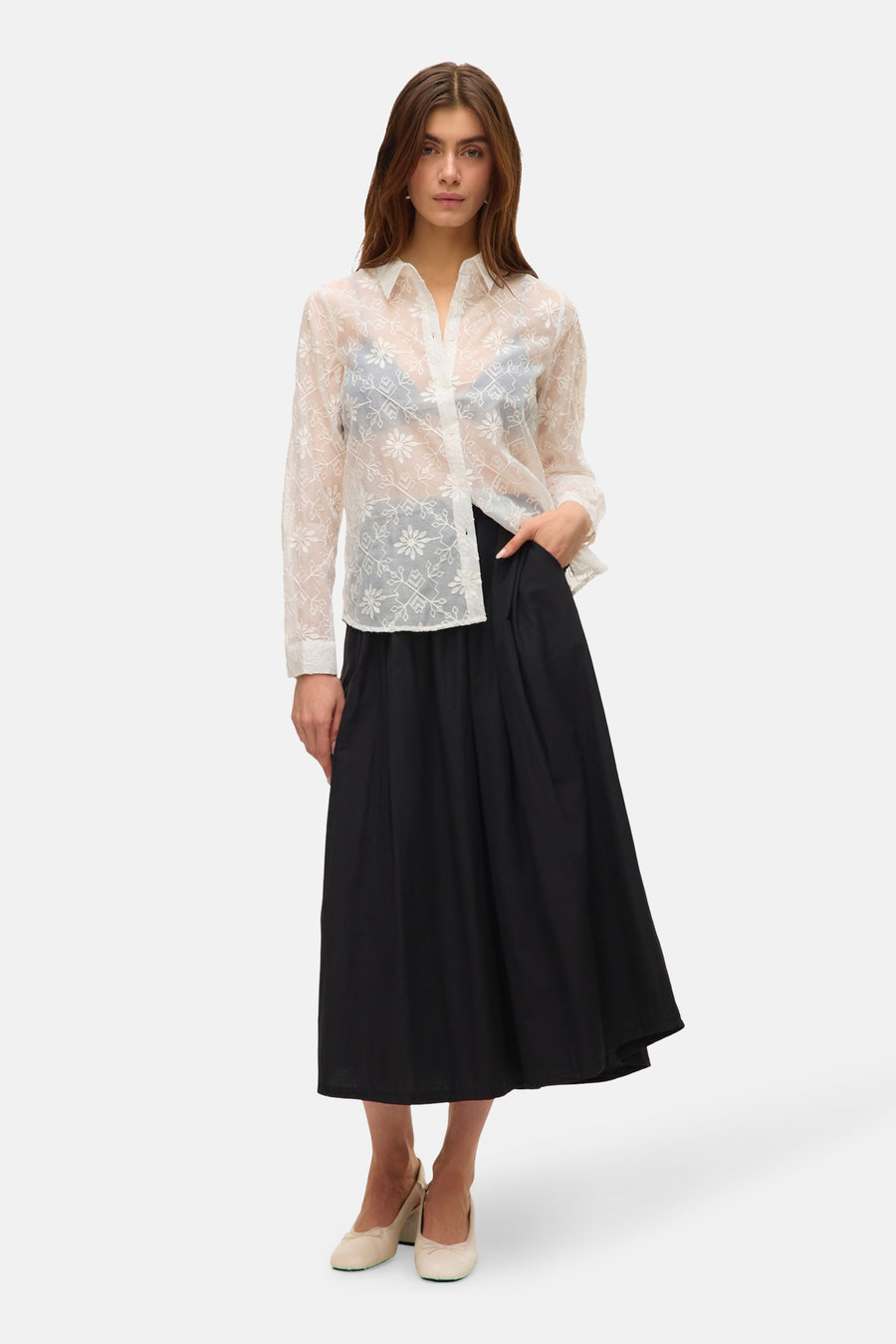 Chemise à manches longues - blanc - VERO MODA®