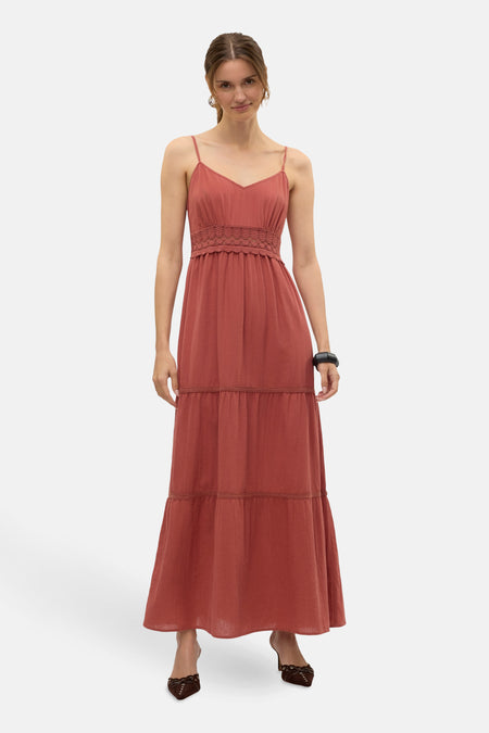 Kleedjes zonder mouwen Bruin - VERO MODA®
