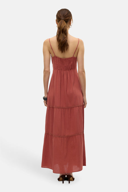 Kleedjes zonder mouwen Bruin - VERO MODA®