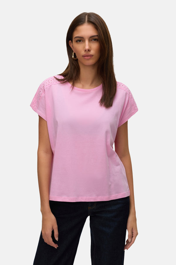 VMEMMY SS LACE TAPE TOP JRS NOOS