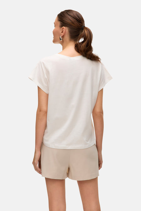 T-shirt met korte mouwen - wit