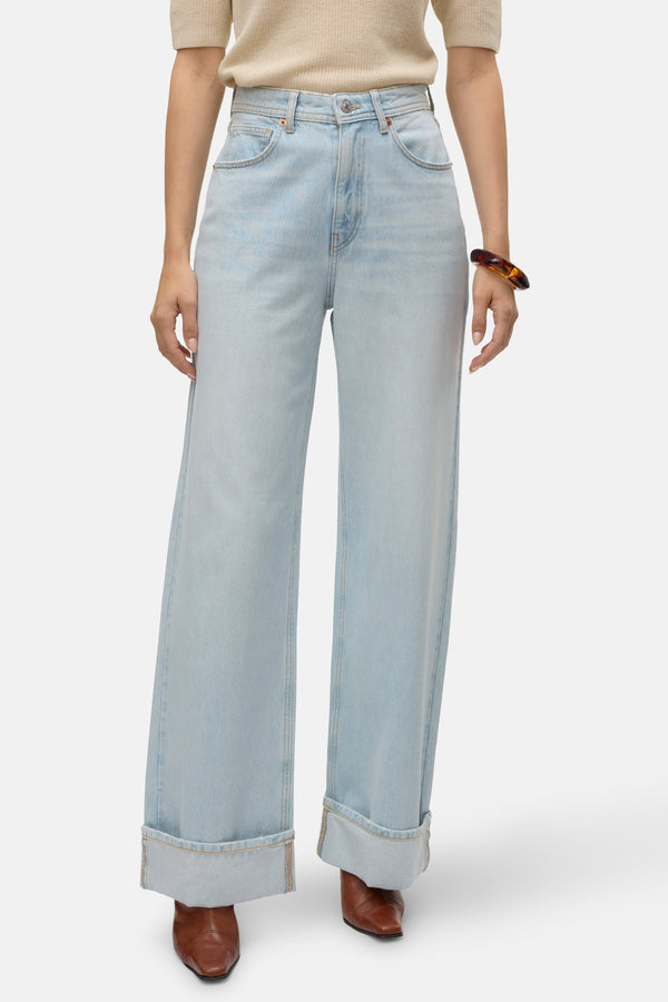 VMKATHY SHR WIDE FOLD UP DNM JEANS DO340