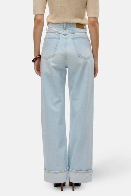 VMKATHY SHR WIDE FOLD UP DNM JEANS DO340