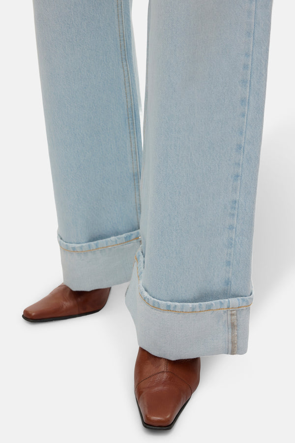 VMKATHY SHR WIDE FOLD UP DNM JEANS DO340