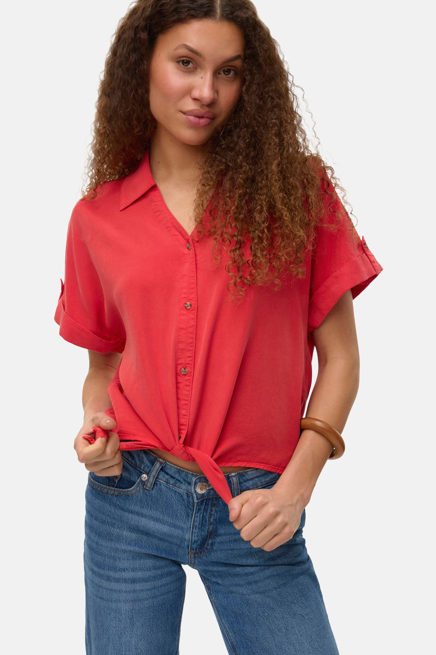 Hemd met korte mouwen - rood - VERO MODA®