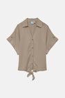 VMFLEUR SS BOW TENCEL SHIRT