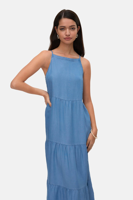 Kleedjes zonder mouwen Blauw - VERO MODA®