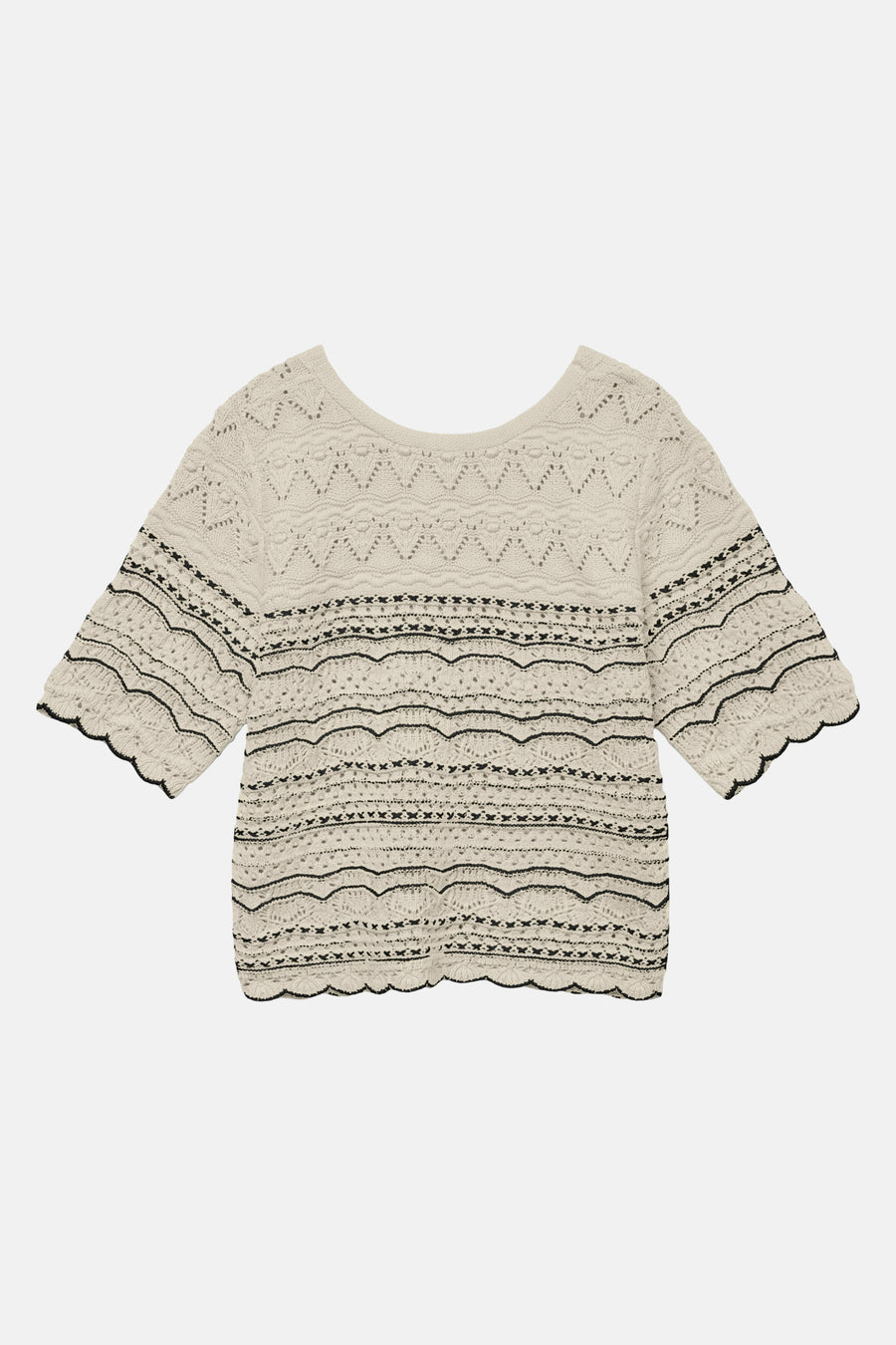 Pull met ronde hals - ecru - VERO MODA®