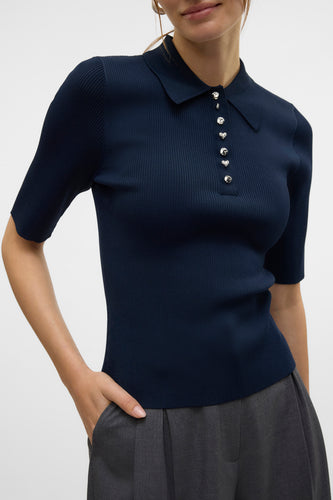 Polo à manches courtes - bleu - VERO MODA®