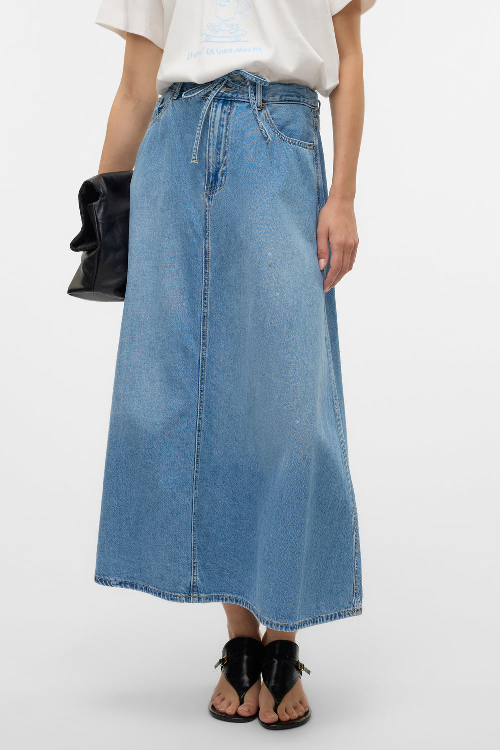 Rok (lang) Light blue denim - VERO MODA®