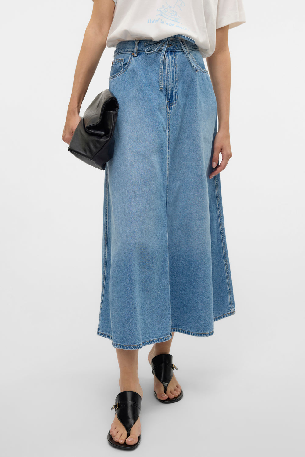 Rok (lang) Light blue denim - VERO MODA®
