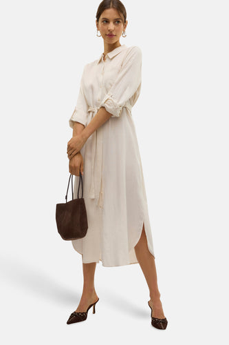 Kleedje met lange mouwen - beige - VERO MODA®