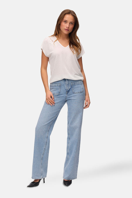 T-shirt met korte mouwen - wit
