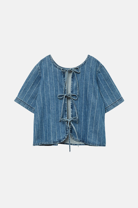VMTRILLE SS STRIED TIE SHIRT