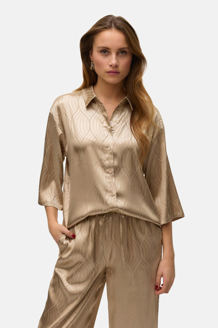 VMBRIELLE 3/4 SHIRT WVN BTQ