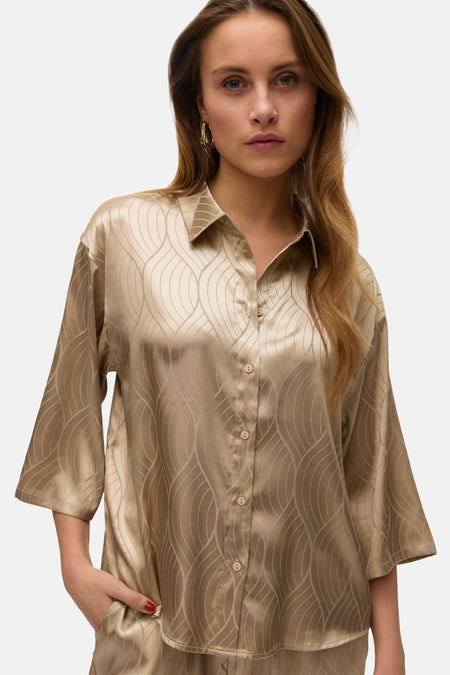 VMBRIELLE 3/4 SHIRT WVN BTQ