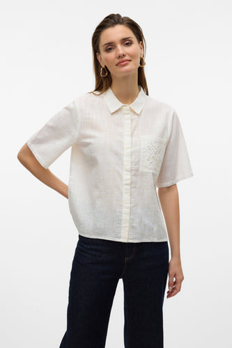 Chemise à manches courtes - blanc - VERO MODA®