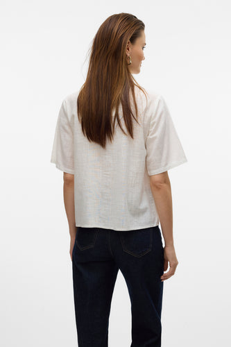 Chemise à manches courtes - blanc - VERO MODA®