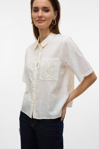 Chemise à manches courtes - blanc - VERO MODA®
