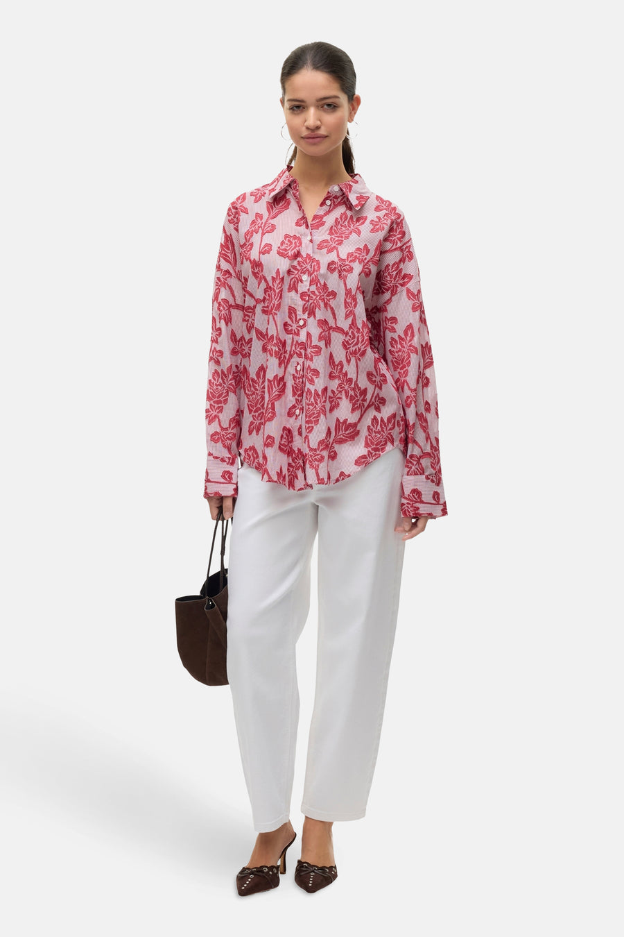 Hemd met lange mouwen - rood - VERO MODA®