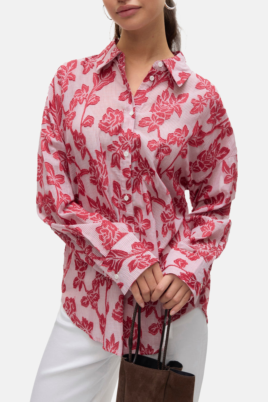 Hemd met lange mouwen - rood - VERO MODA®