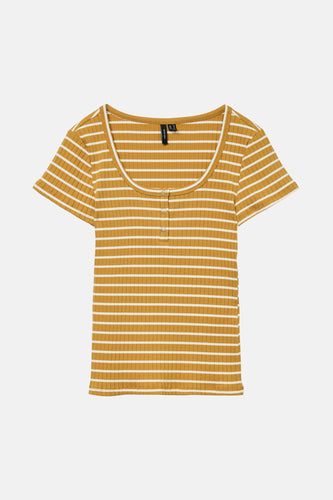 T-shirt met korte mouwen - ocre - VERO MODA®